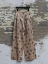 Mutedance 25 Autumn/Winter Loose Casual Pants Series Random Flower Dye Handmade MD-MD25FW106-khaki